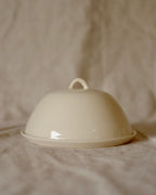 Butter Dish in Cream