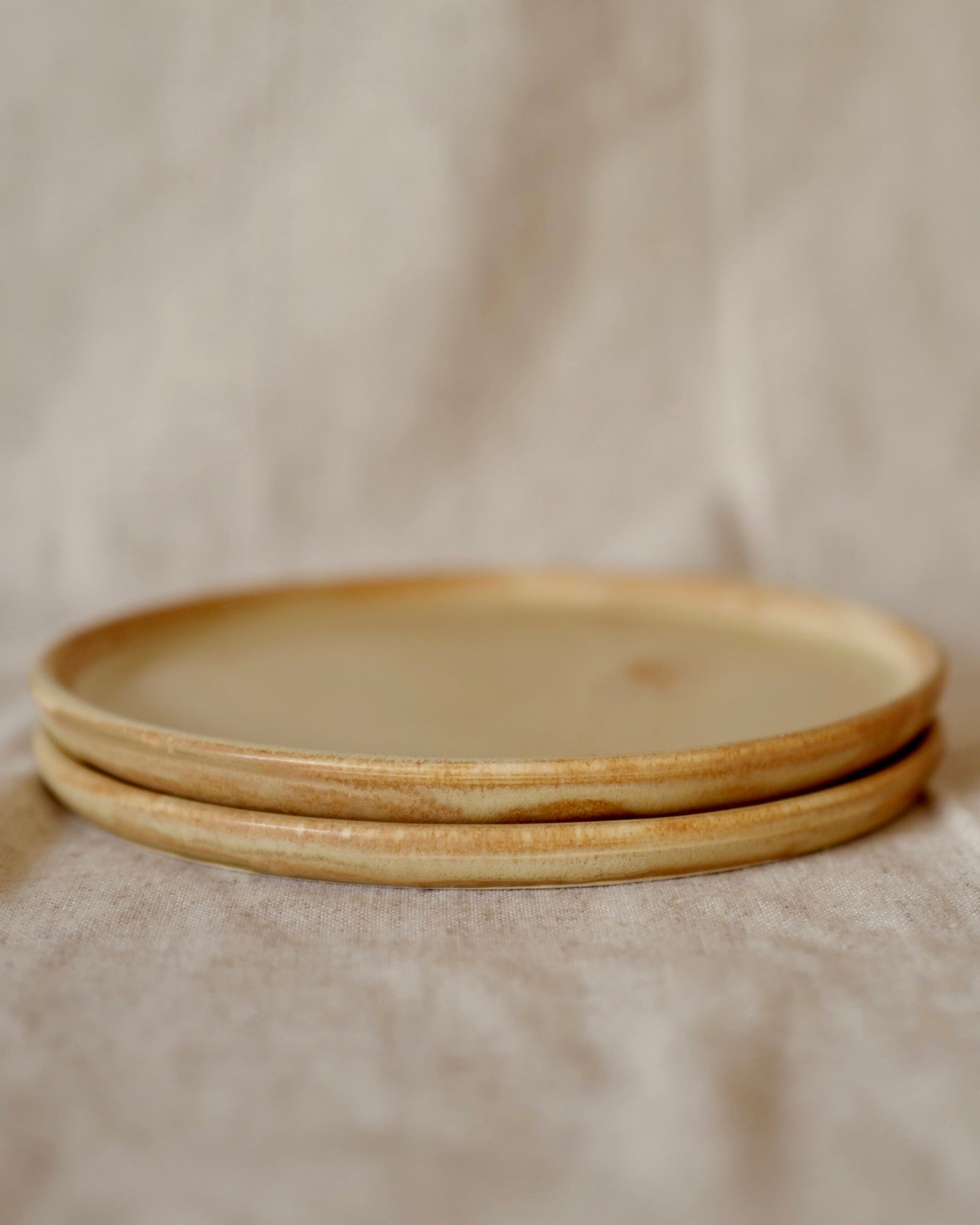 Dessert Plate set of 2 - Beige