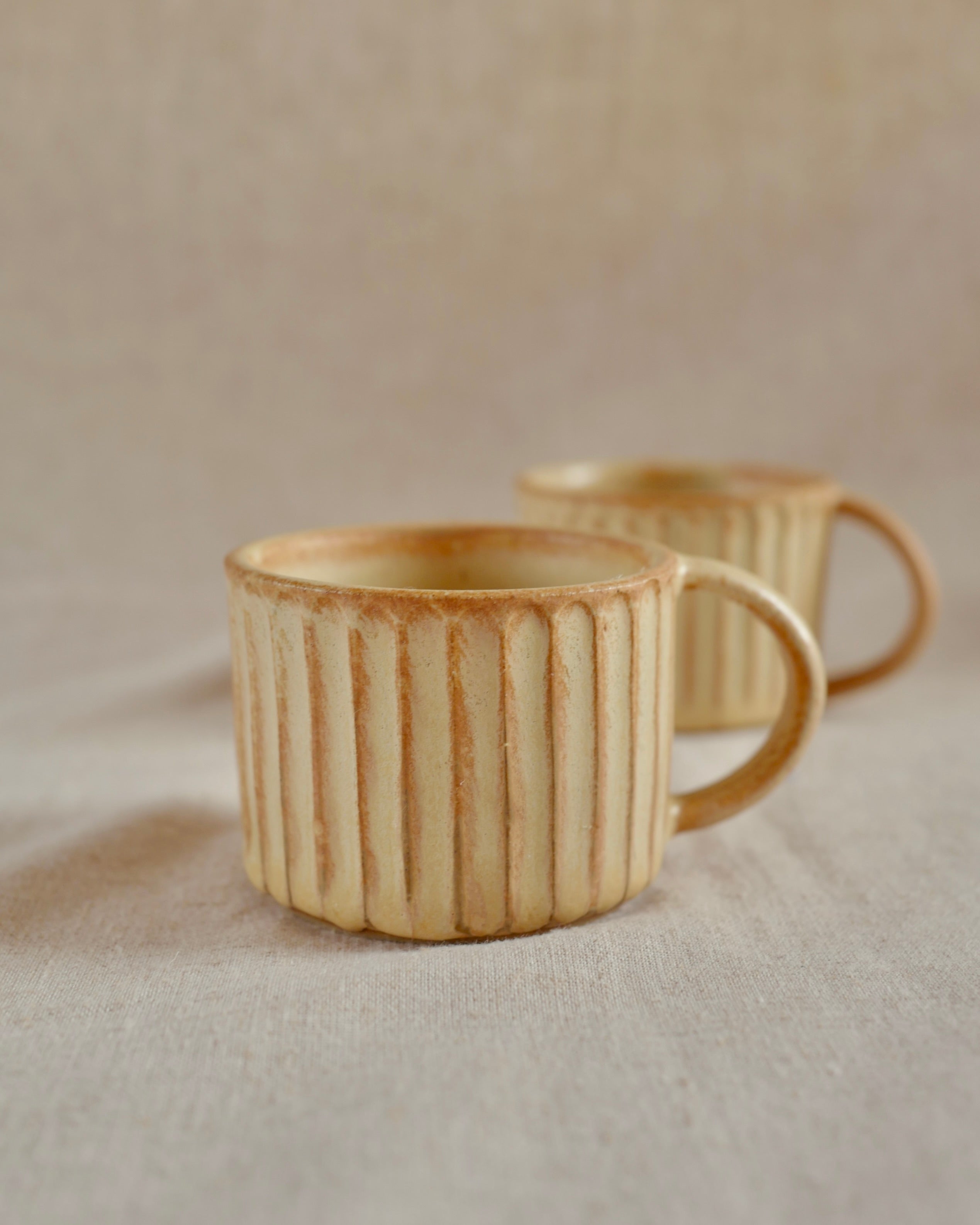 Carved Mug in Buckwheat