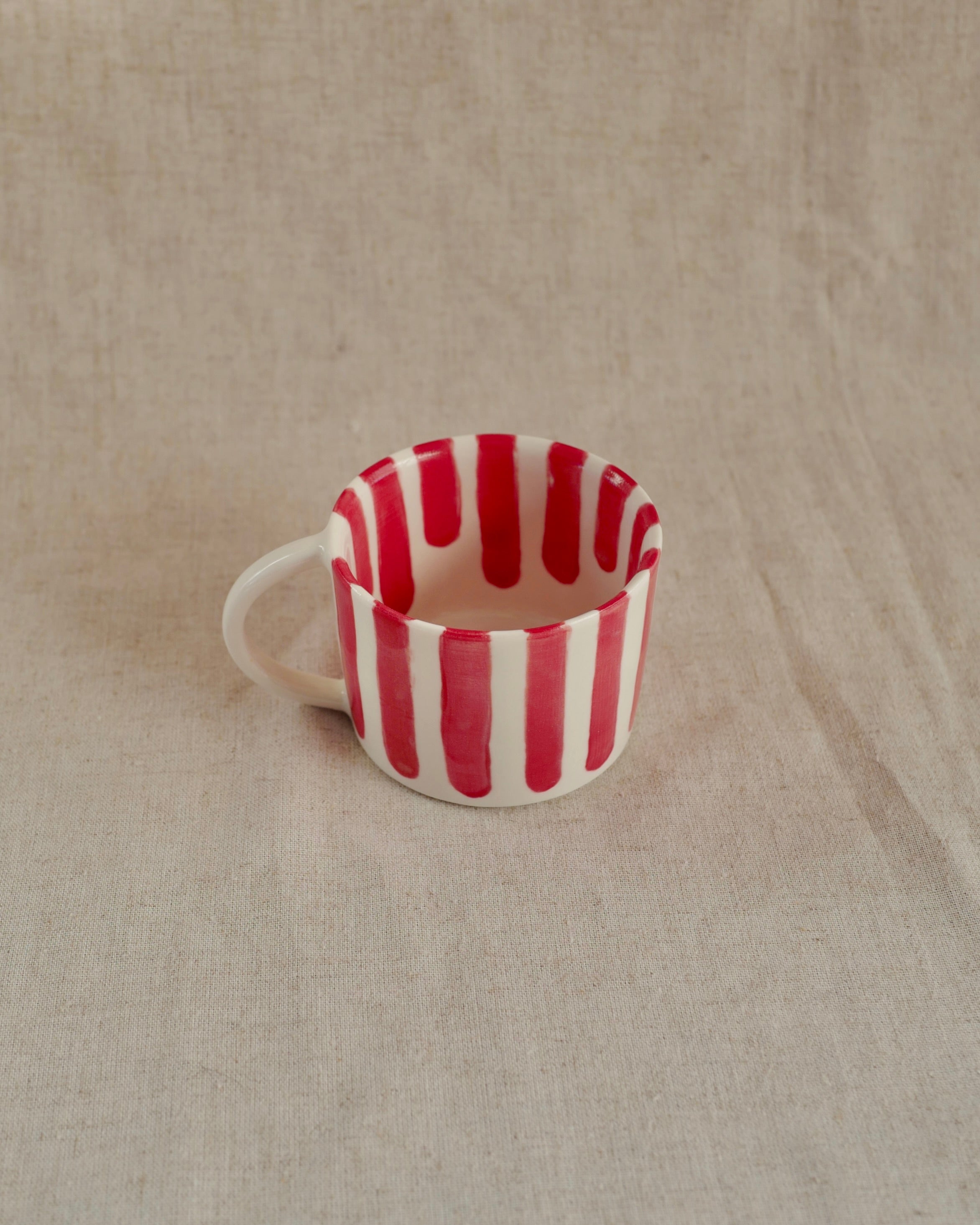 Red Striped Mug