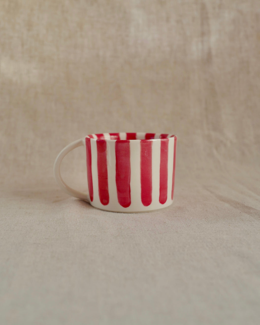 Red Striped Mug