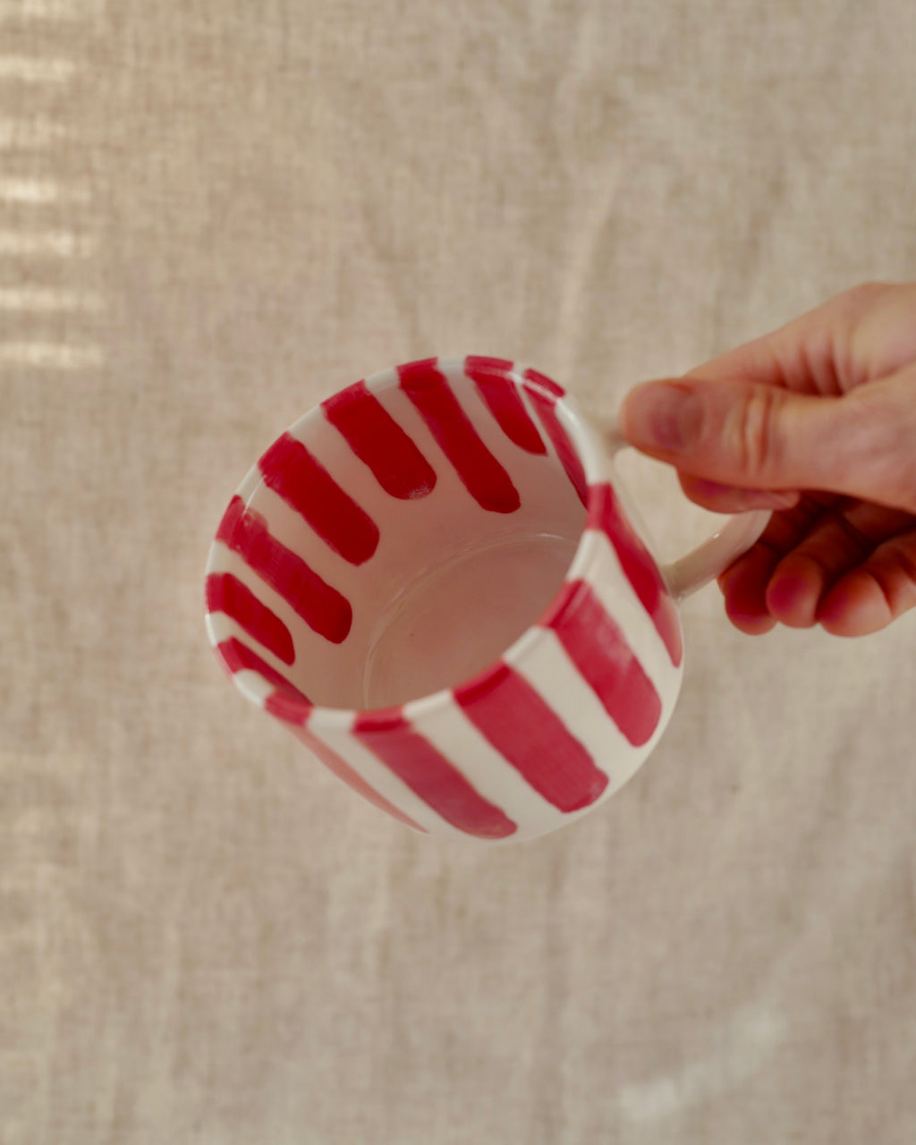 Red Striped Mug