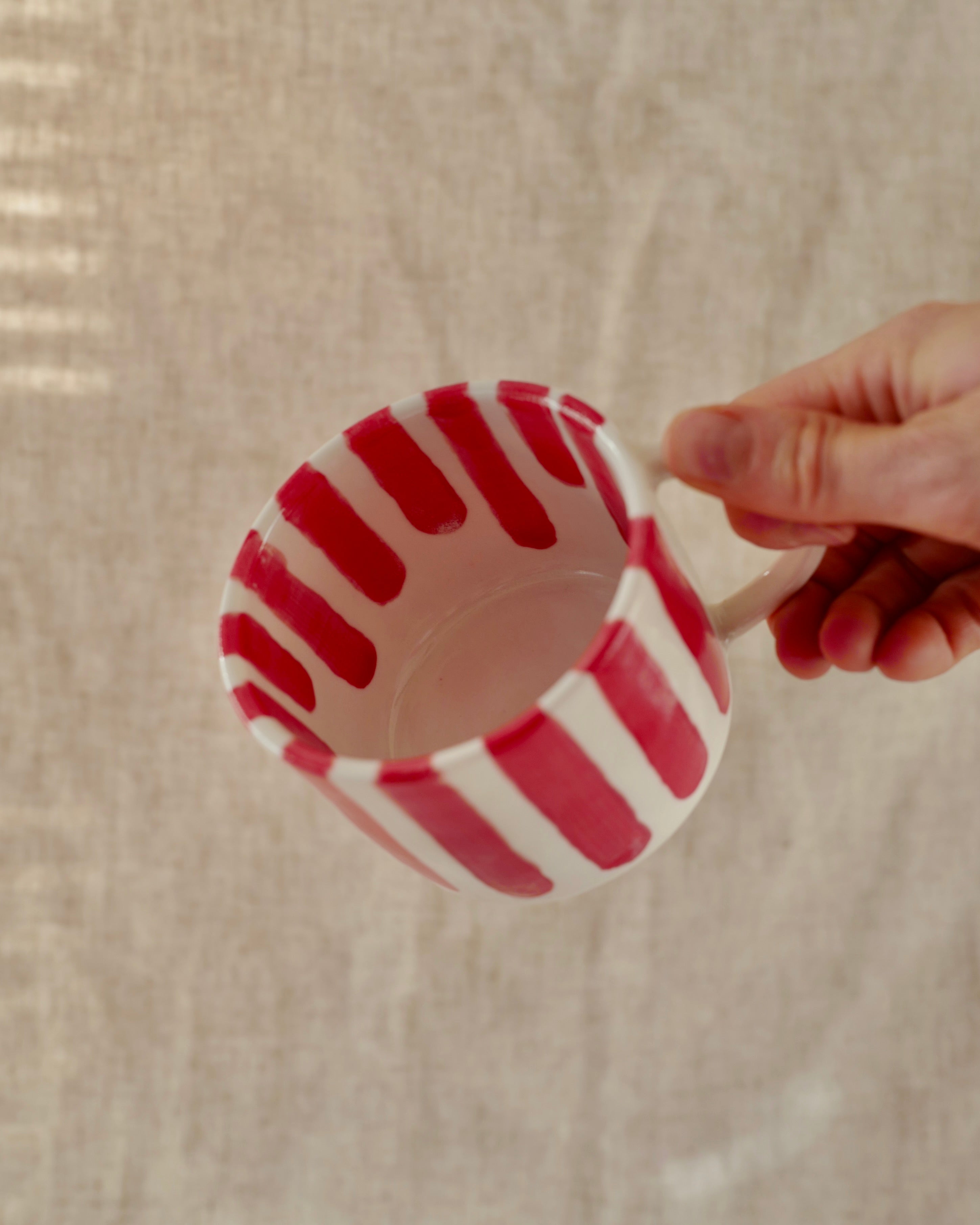 Red Striped Mug