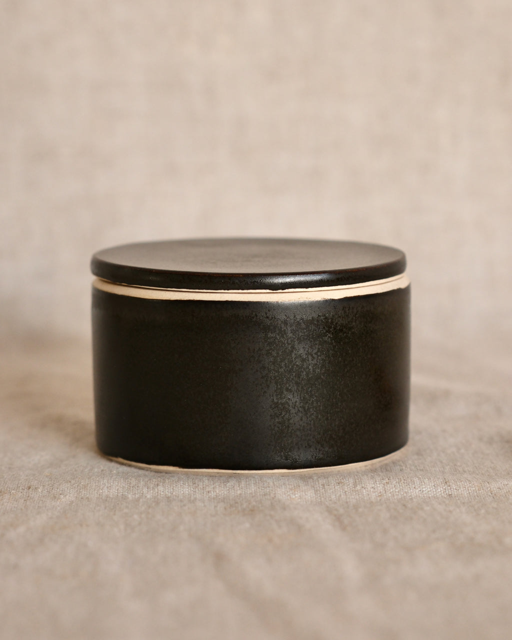 Salt Ramekin in Green Black
