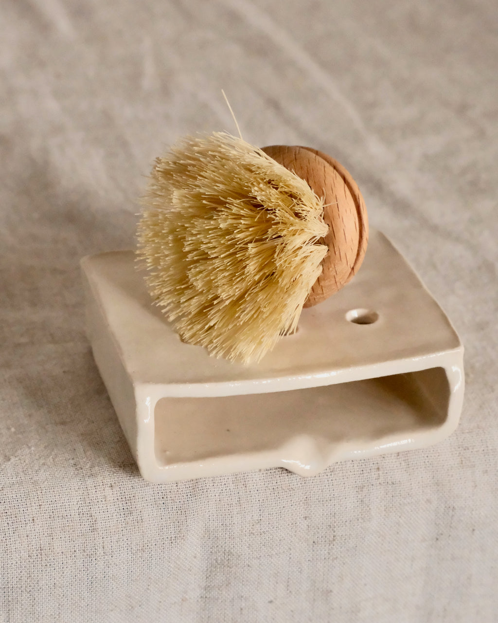 Large Soap Dish in Eggshell