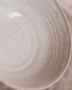 Serving Bowl in Gloss White and Speckles