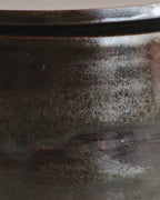 Storage Jar in Green Black
