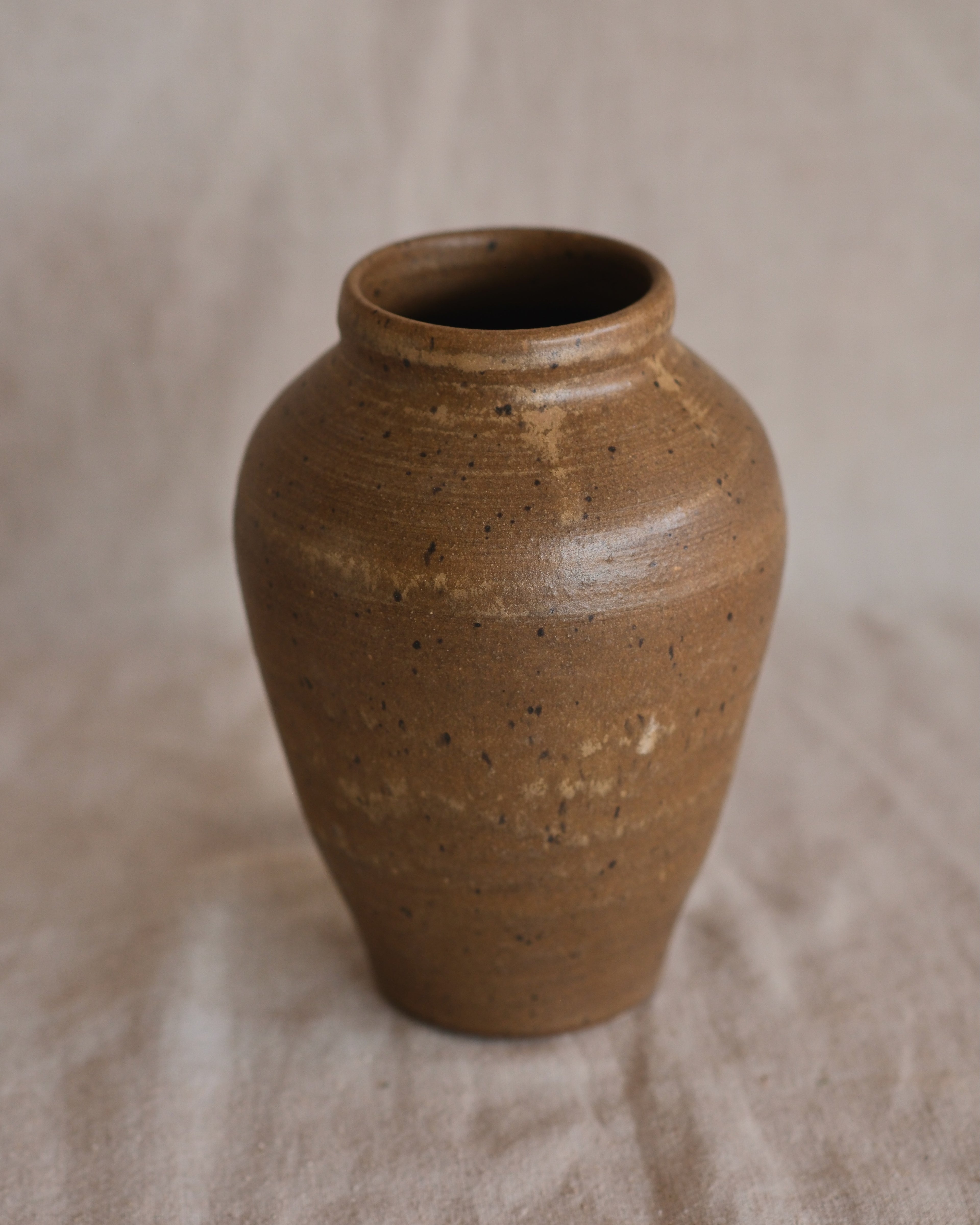 Brown and Speckled Vase