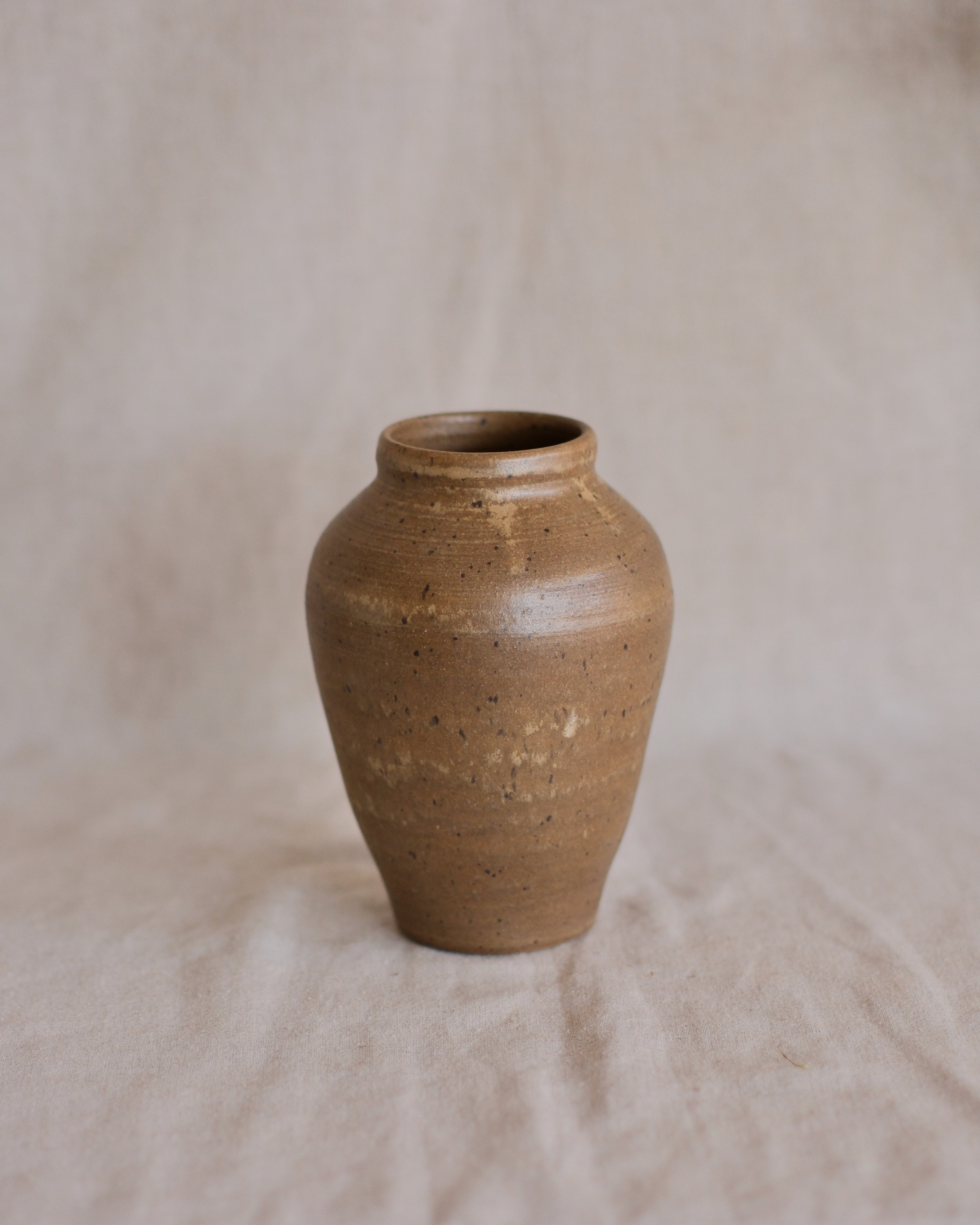 Brown and Speckled Vase