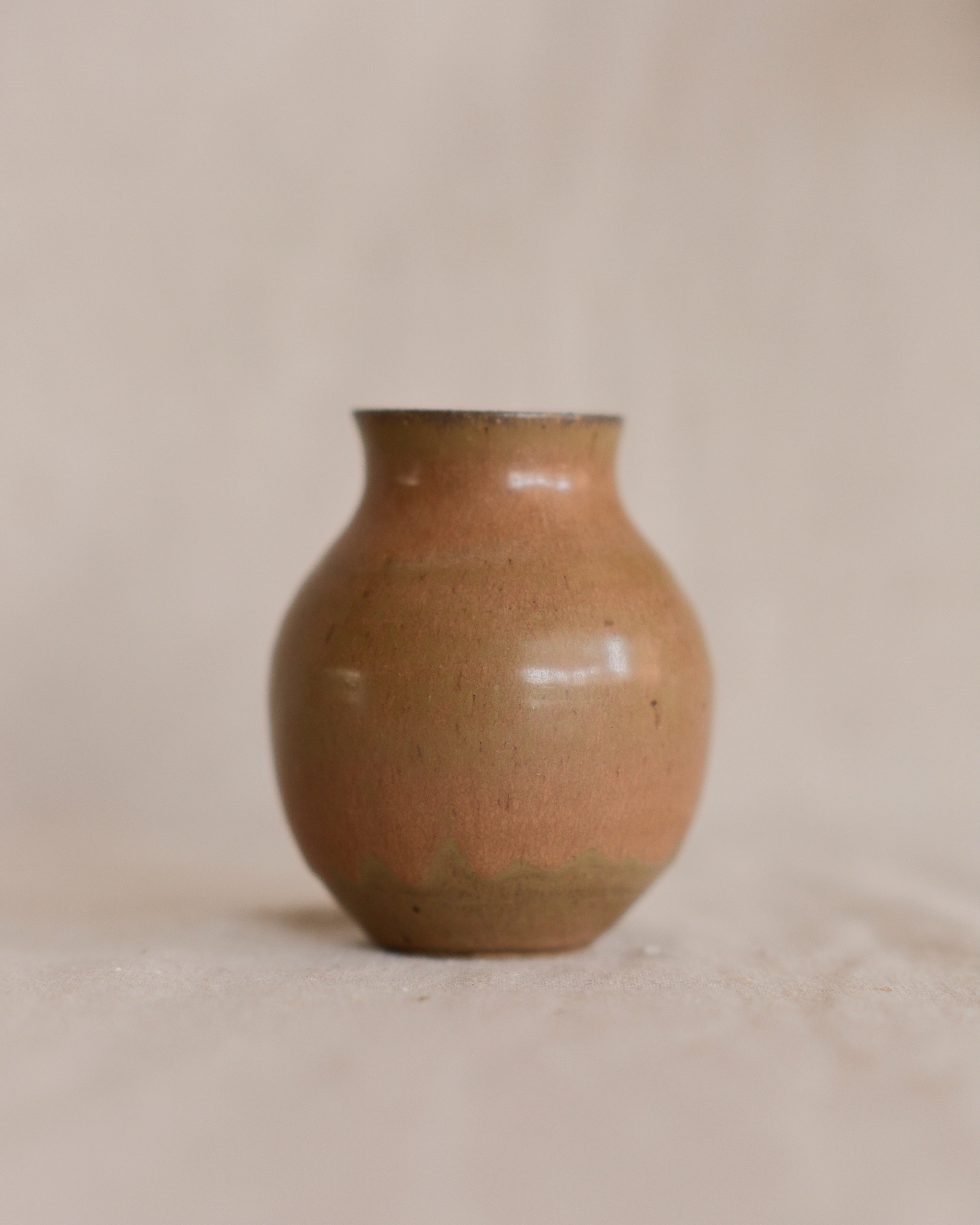 Brown & Green Bud Vase