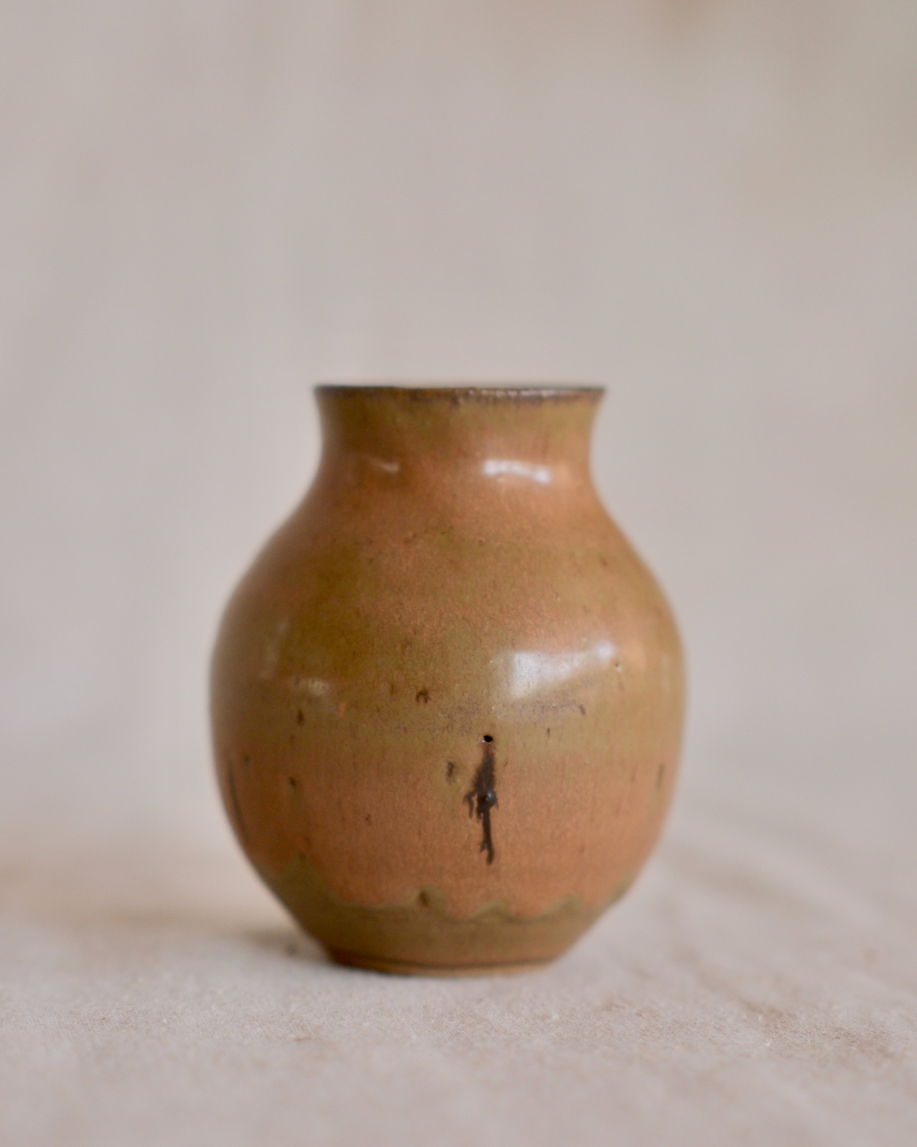 Brown & Green Bud Vase