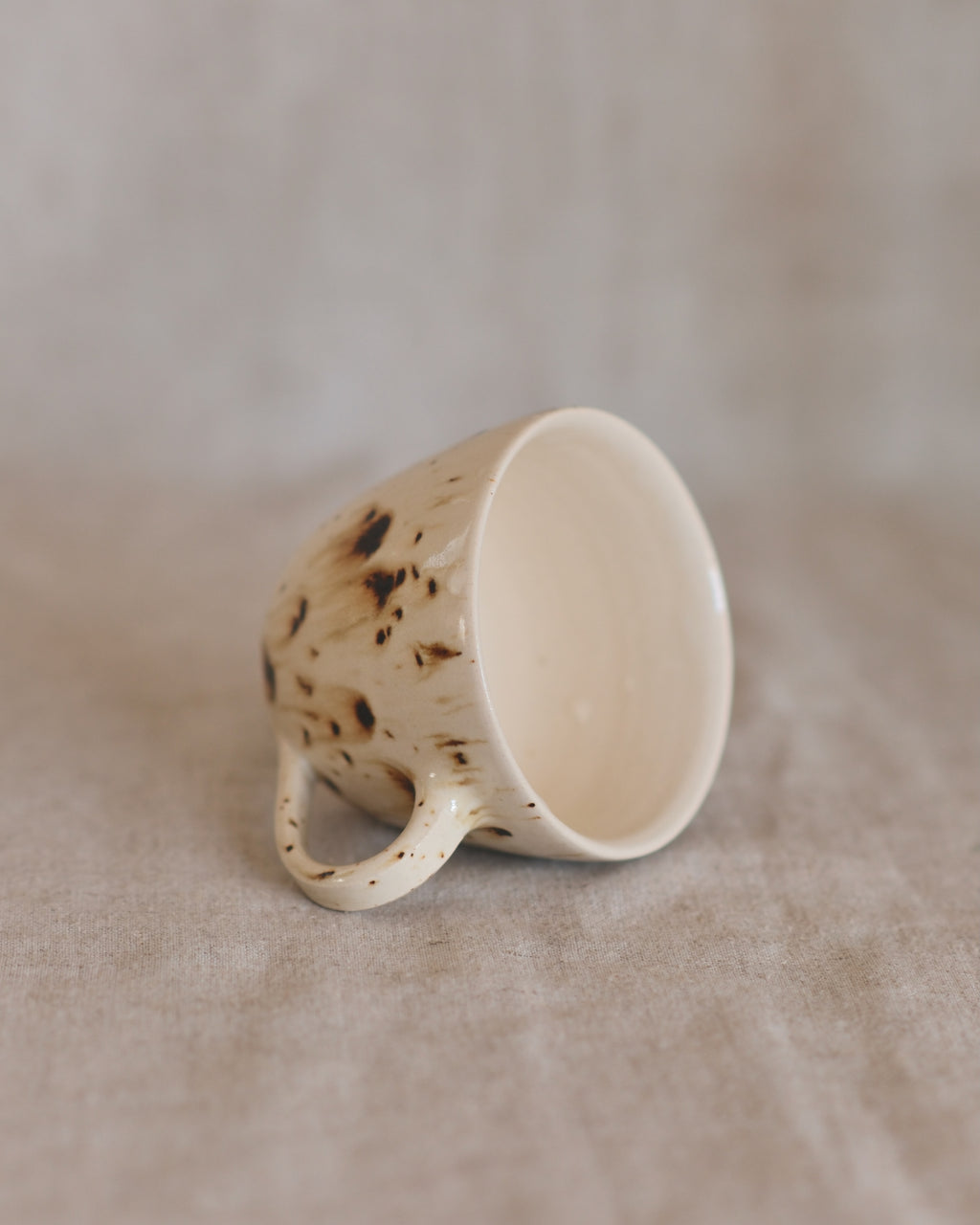Teacup in Melted Speckles