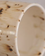 Footed Mug in Metled Speckles