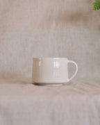 Footed Mug in Pure White