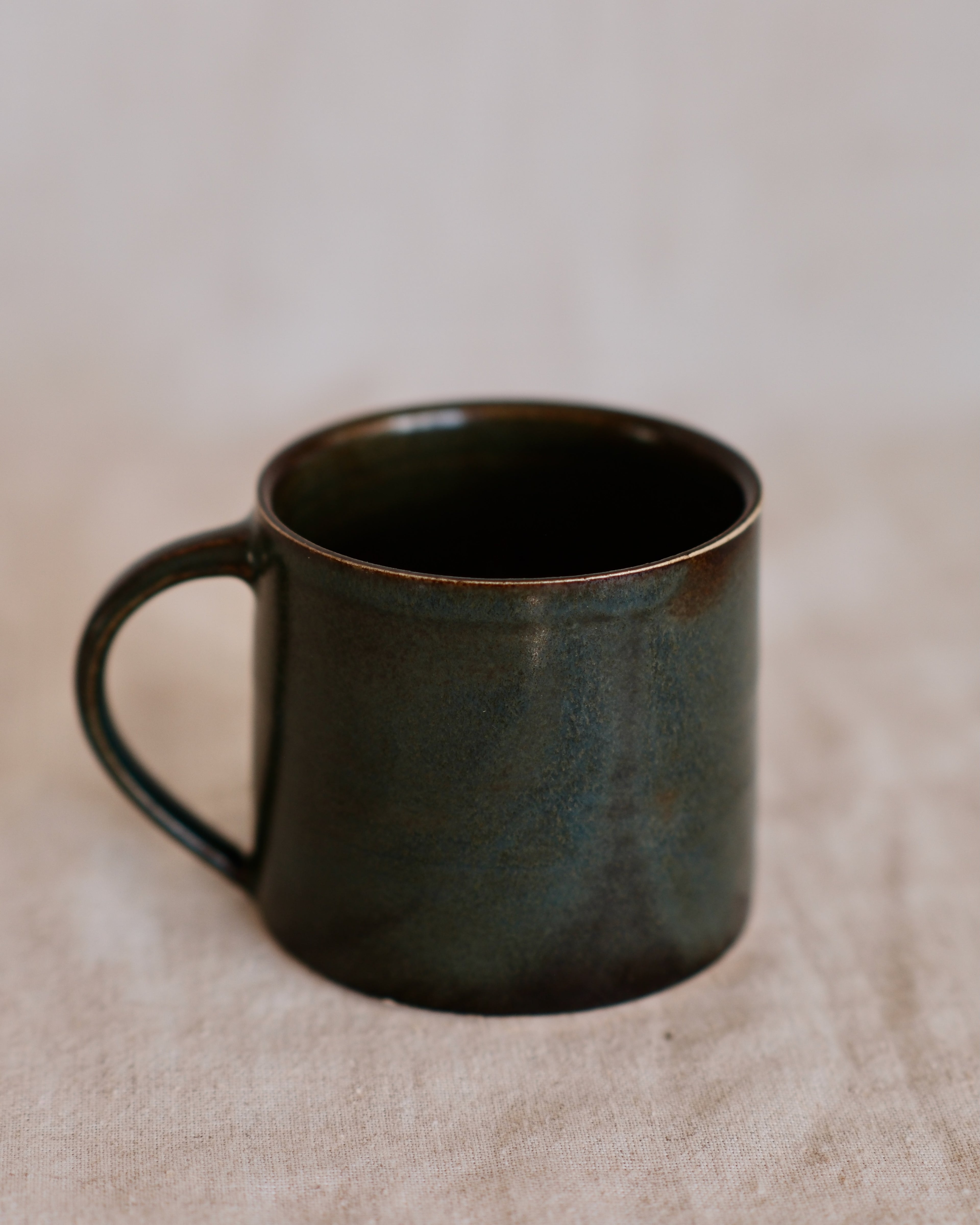 Straight Sided Mug in Blue Green