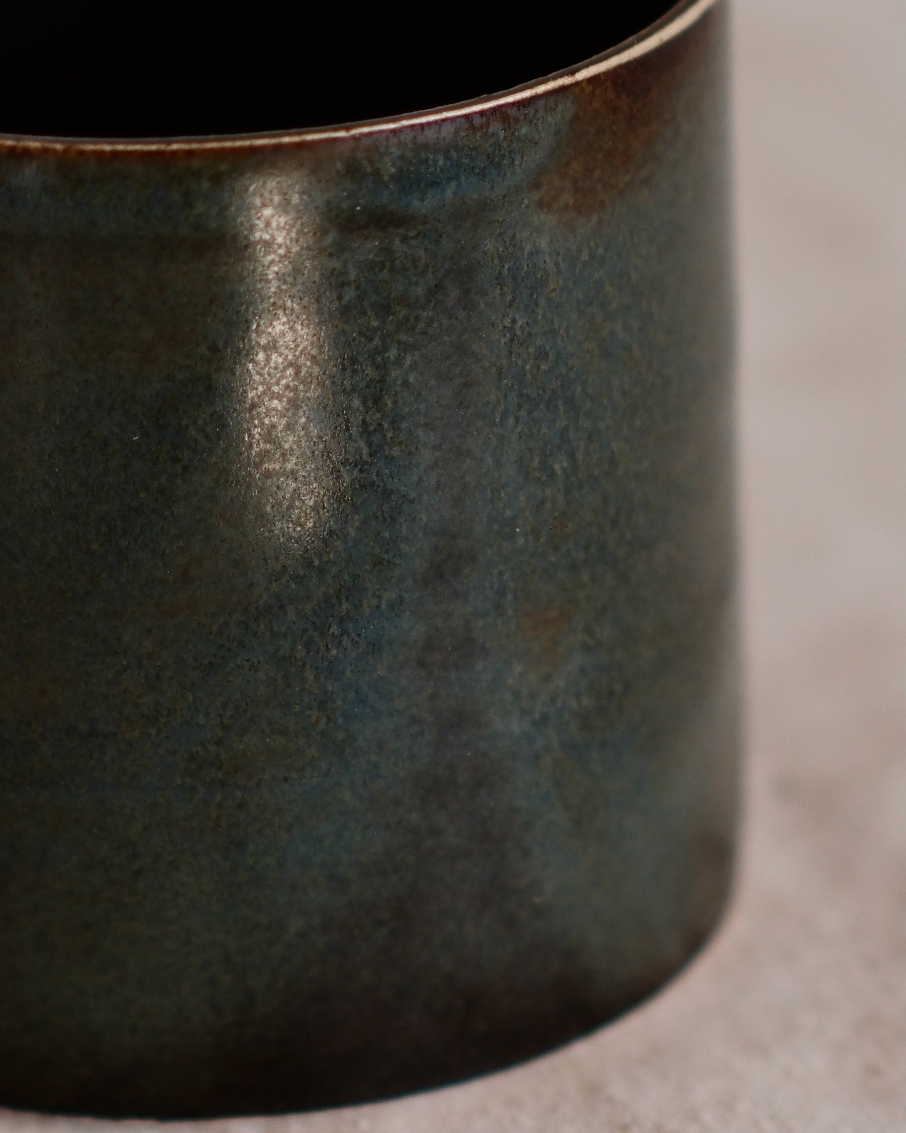Straight Sided Mug in Blue Green