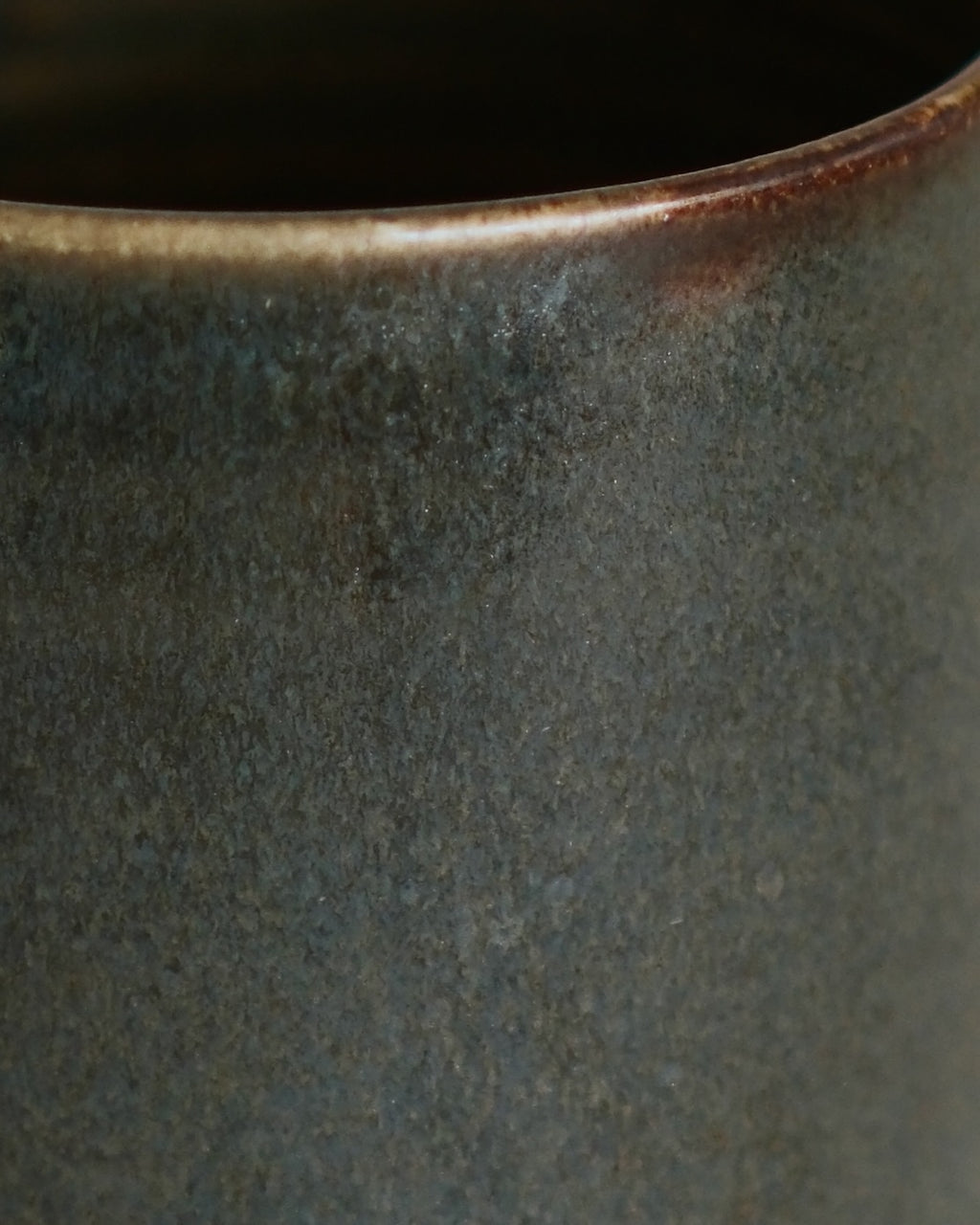 Footed Mug in Blue Green