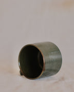 Footed Mug in Blue Green