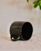 Straight Sided Mug in Green Black