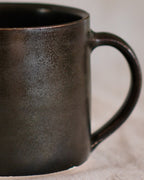 Straight Sided Mug in Green Black