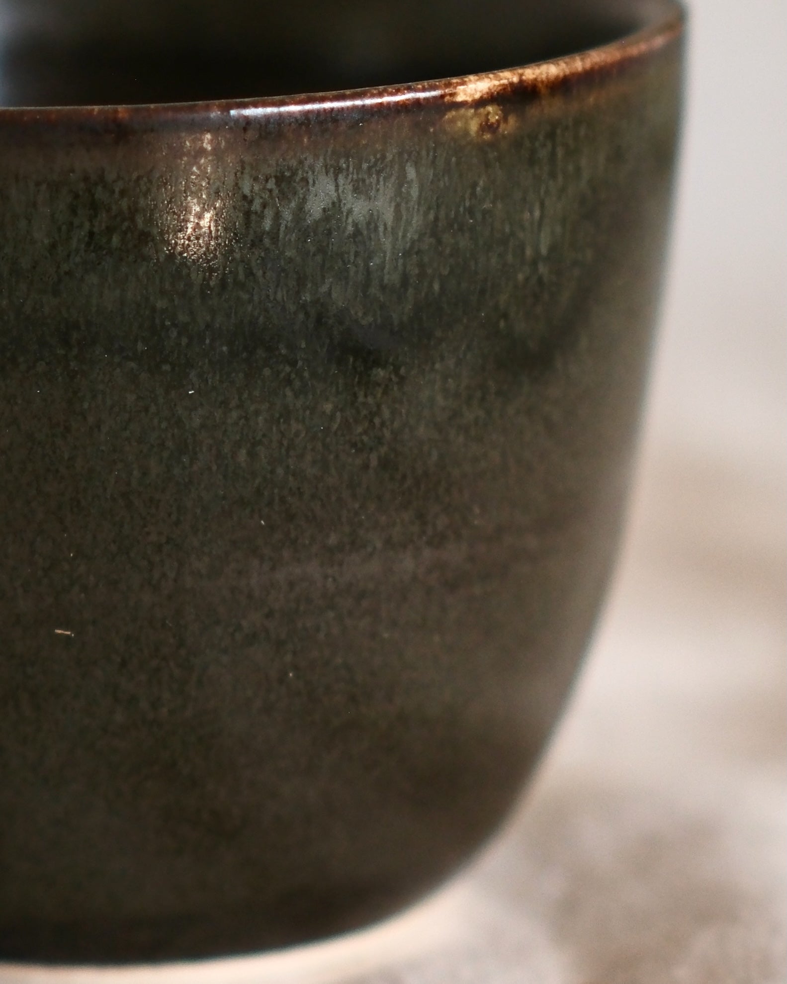 Teacup in Green Black