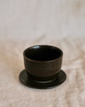 Cup & Saucer in Green Black
