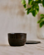 Cup & Saucer in Green Black
