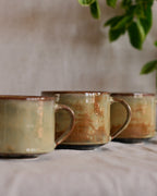 Footed Mug in Sage Rain