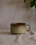 Short Footed Mug in Sage Rain