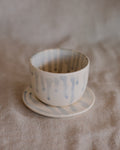 Cup & Saucer in Blue Drip Nº2