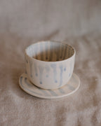 Cup & Saucer in Blue Drip Nº2