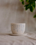 Cup & Saucer in Blue Drip Nº2