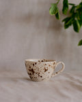 Teacup in White & Speckled