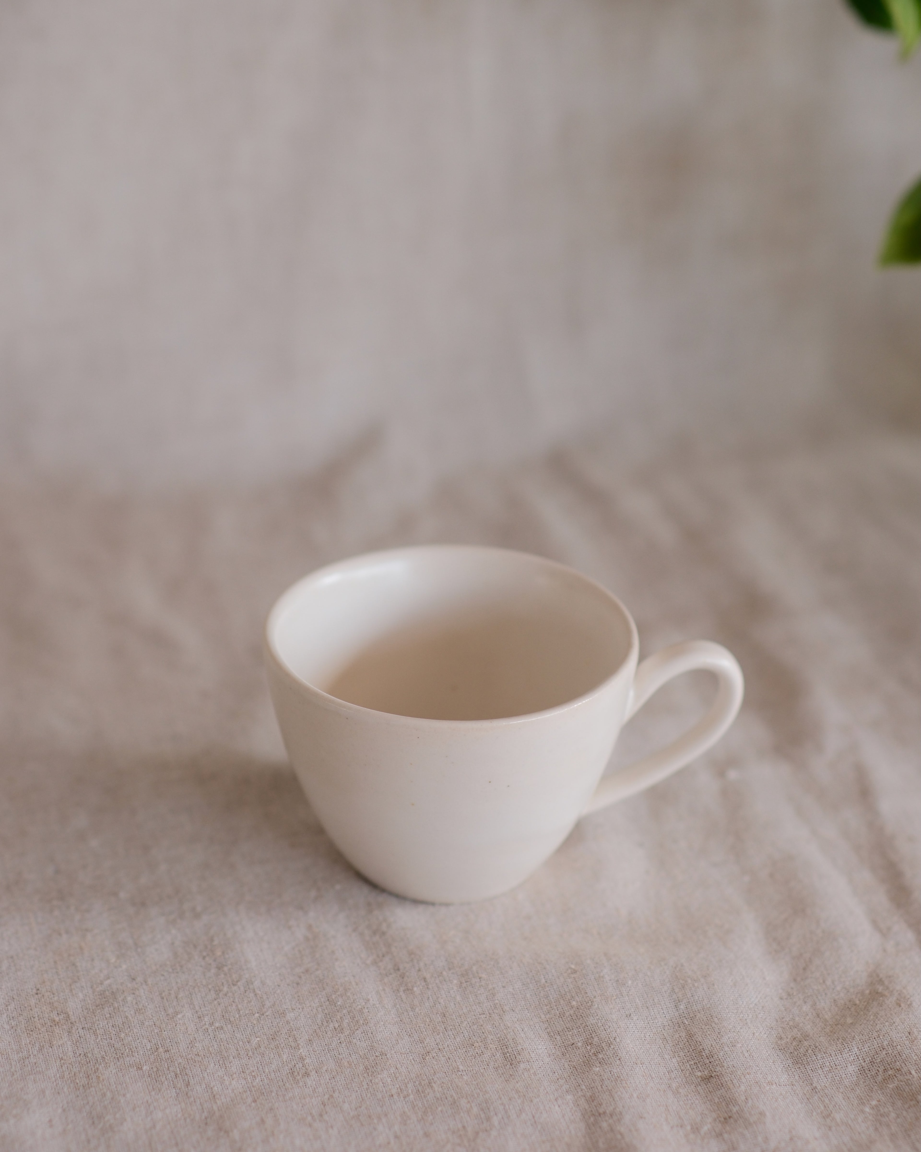 Teacup in Matte White